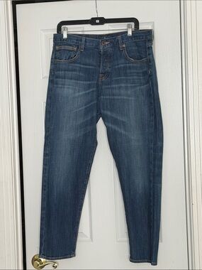Lucky Brand Dylan boyfriend crop Jean with button fly